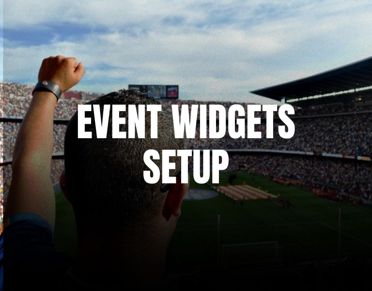 How to add a widget for your event on your website