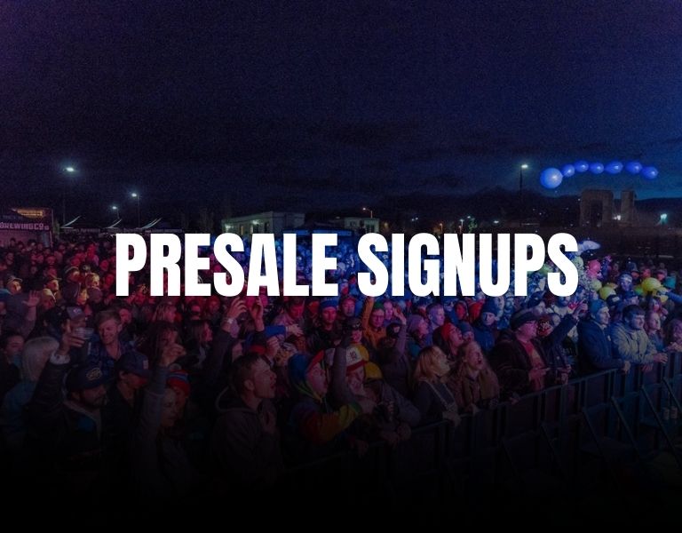 Setting  up a pre-sale signup for your event