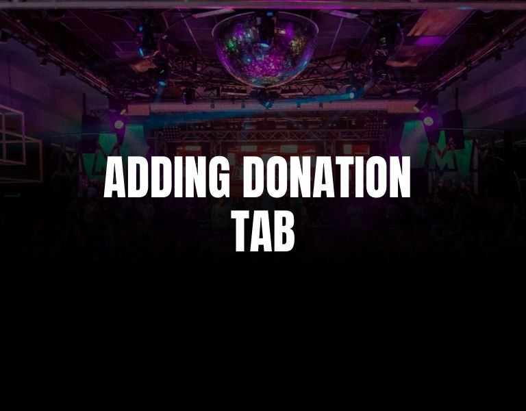 How to add a Donation tab to your event
