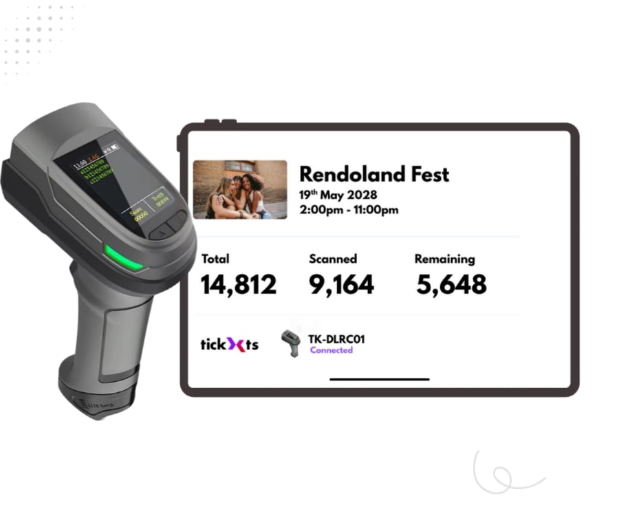 Hire professional event ticket barcode and QR code Scanner